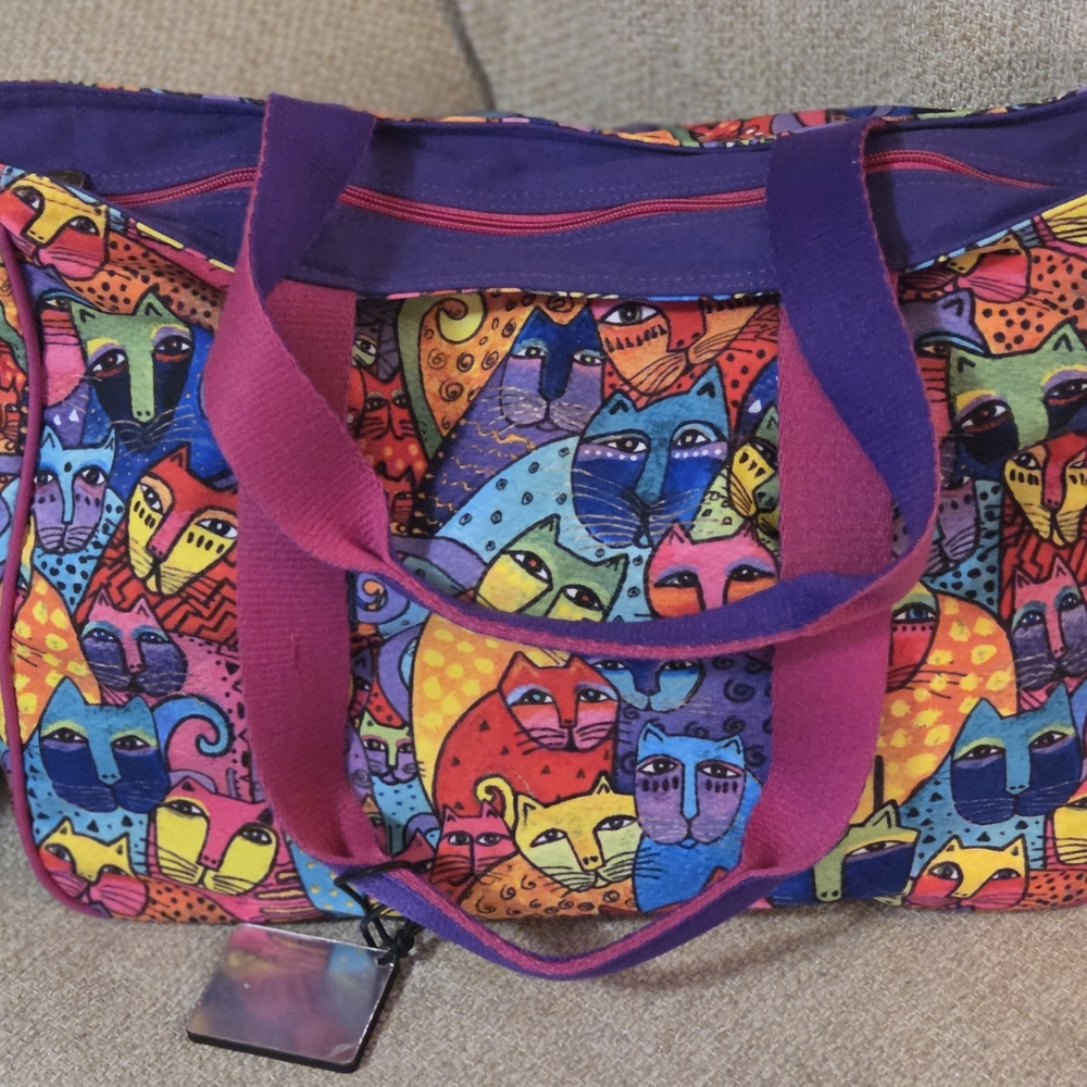 Colorful Cat Tote Bag – Fun, Bold, and Eye-Catching! 🐱 - Picture 9 of 12